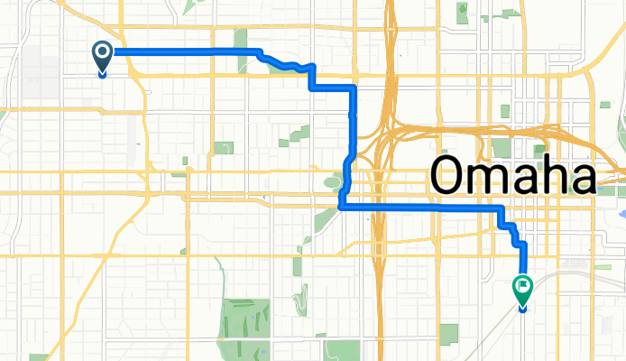 Burt St, Omaha to S 16th St, Omaha
