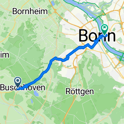 Kurfürstenstraße, Swisttal nach Rheinaustraße, Bonn