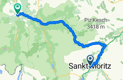 Saint Moritz to Thusis via Albulapass