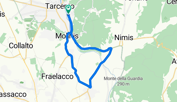 Via Oltretorre, Tarcento to Via Oltretorre, Tarcento