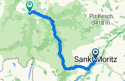 Saint Moritz to Thusis via Julierpass