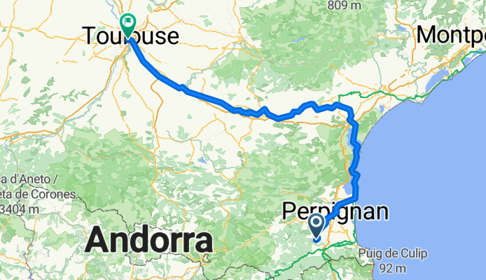 Tordères to Toulouse