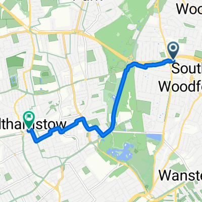 High Road, London to St Mary Road, London