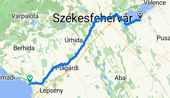 Árpád fejedelem utca, Gárdony - Kisfaludy sétány, Balatonakarattyabub