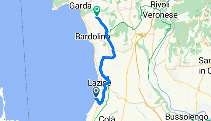 Lazise nach Via San Colombano, Bardolino