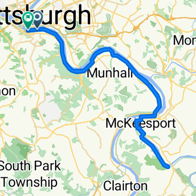Three Rivers Heritage Trail, Pittsburgh to Three Rivers Heritage Trail, Pittsburgh