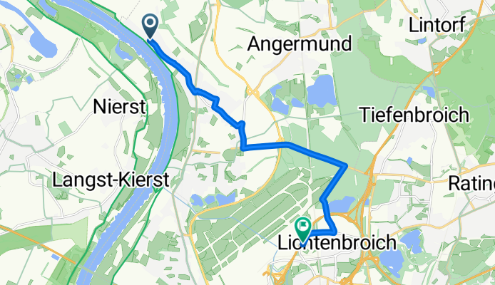 Zur Bockumer Linde, Düsseldorf nach Wanheimer Straße, Düsseldorf
