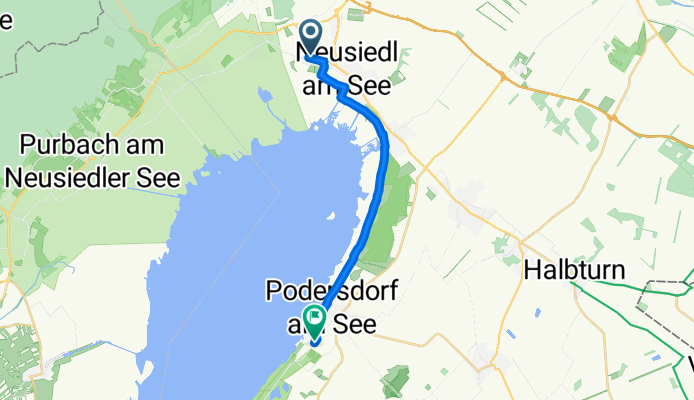Bahnstraße, Neusiedl am See nach Georgshof, Podersdorf am See