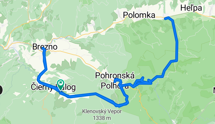 Nová, Čierny Balog až Nová, Čierny Balog