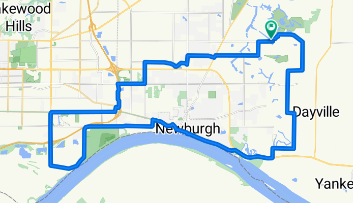 Brompton Dr, Newburgh to Brompton Dr, Newburgh