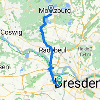 Kötzschenbrodaer Straße, Moritzburg nach Bramschstraße, Dresden