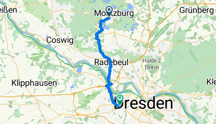 Kötzschenbrodaer Straße, Moritzburg nach Bramschstraße, Dresden