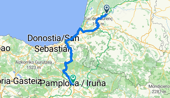 Pyrenaeënvariant Dax - Hendaye - Irurtzun-Pamplona