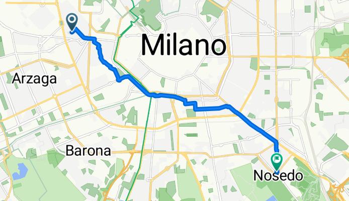Via Federico Faruffini, Milano a Via San Dionigi, Milano