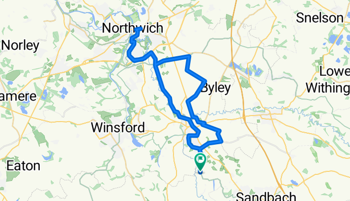 Route in Middlewich