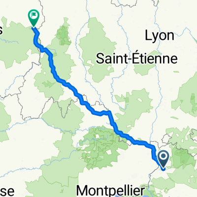 Rue du Docteur S Bioules, Morières-lès-Avignon à Le Bourg, Saint-Oradoux-près-Crocq