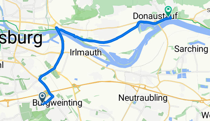 Theodolindeweg nach Walhallastraße