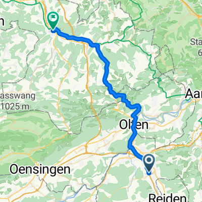 Kanalweg, Zofingen nach Kasernenstrasse, Liestal