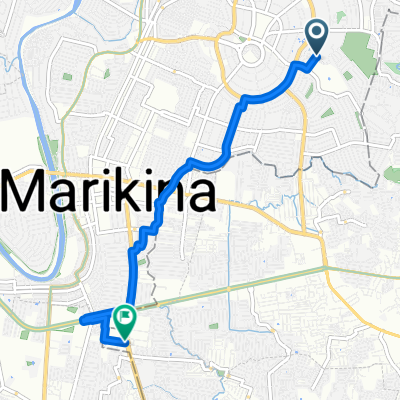 Tanguile Street, Marikina to V. V. Soliven Avenue II, Cainta