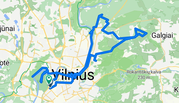 Vilniaus dviračių maršrutas (40 km)