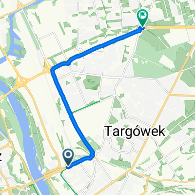 K Darwina, Warszawa do Toruńska, Warszawa