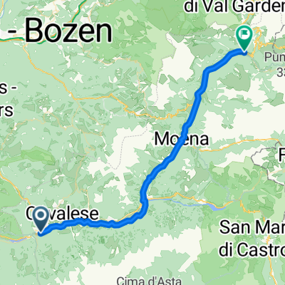 Pista ciclabile delle Dolomiti di Fiemme e Fassa