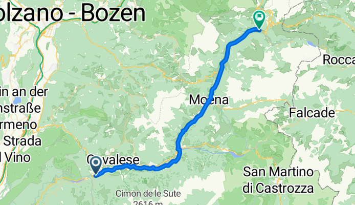 Pista ciclabile delle Dolomiti di Fiemme e Fassa