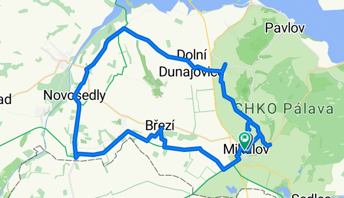 Route zu Zámek Mikulov - Devin