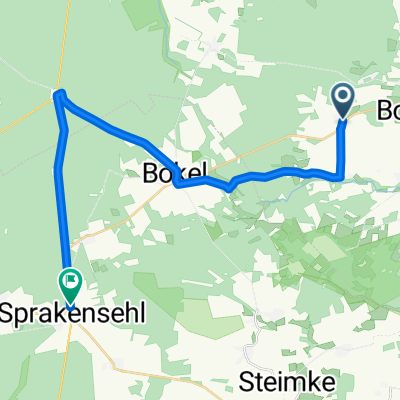 Bodenteicher Straße, Lüder nach Hauptstraße, Sprakensehl