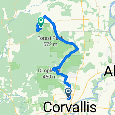 NW 13th St, Corvallis to Dunn Forest Rd, Monmouth