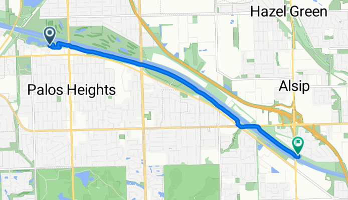 Colonial Heights, Palos Heights to Laramie Square, Alsip