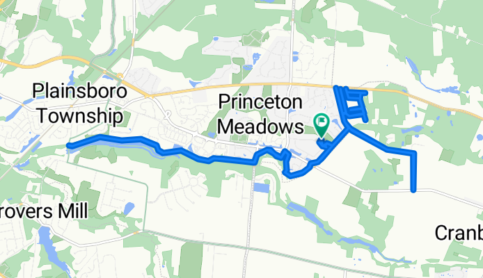 Ravens Crest Dr, Plainsboro to Ravens Crest Dr, Plainsboro