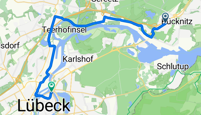 Geleitweg, Lübeck to Burgtorbrücke, Lübeck