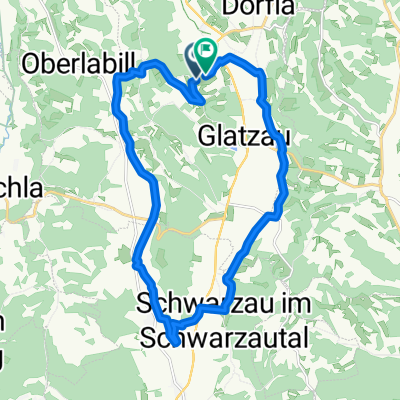 Route in Kirchbach-Zerlach