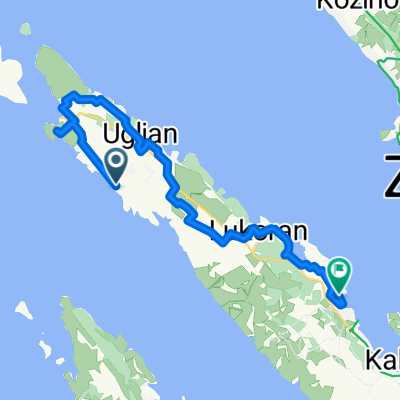 Put Jankove, Ugljan nach Prijeških Lavandjera, Preko