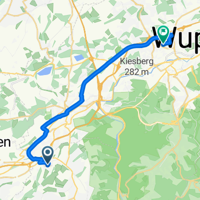 Buxhaus, Solingen nach Hochstraße, Wuppertal