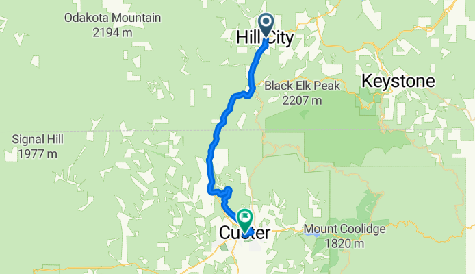 Mickelson Trail Day 2a Hill City to Custer