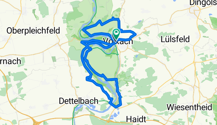 Mainschleifen-Tour (Tour 1) - Umleitung über Escherndorf