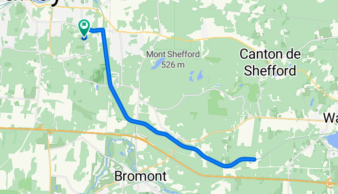 Rue Lemieux, Granby to Rue Lemieux, Granby