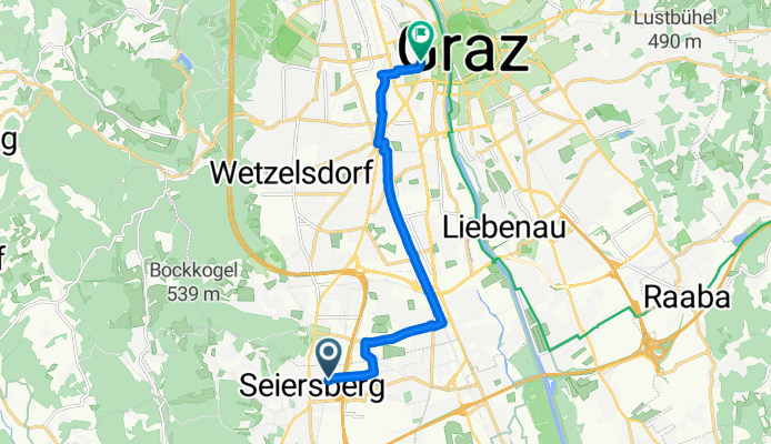 Von Seiersberg-Pirka bis Graz