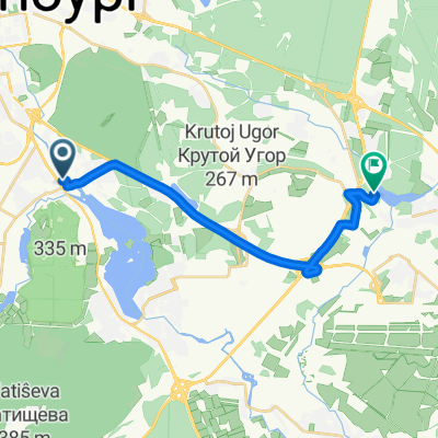 улица Щербакова, Екатеринбург до Трактовая улица, Екатеринбург