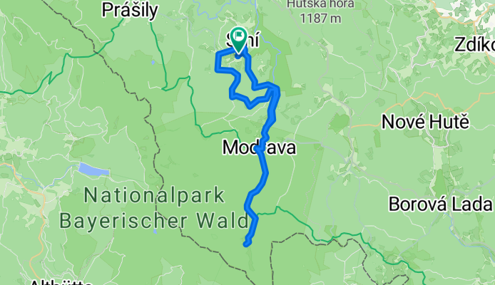 Srní, Modrava, Březník