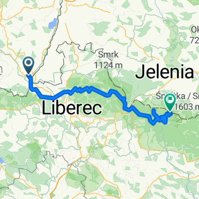 Route nach Krummhübel