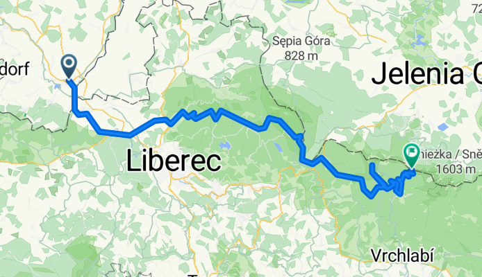 Route nach Krummhübel