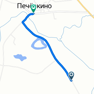 улица Комарова, Пышминский городской округ до улица Гагарина, Село Печеркино