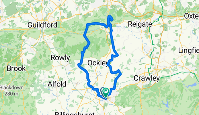 Guildford Road, Horsham to Bishopric, Horsham