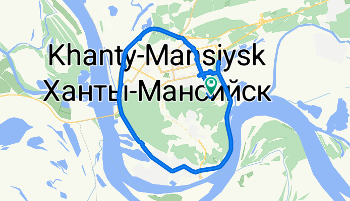 улица Геологов, Ханты-Мансийск до улица Геологов, Ханты-Мансийск