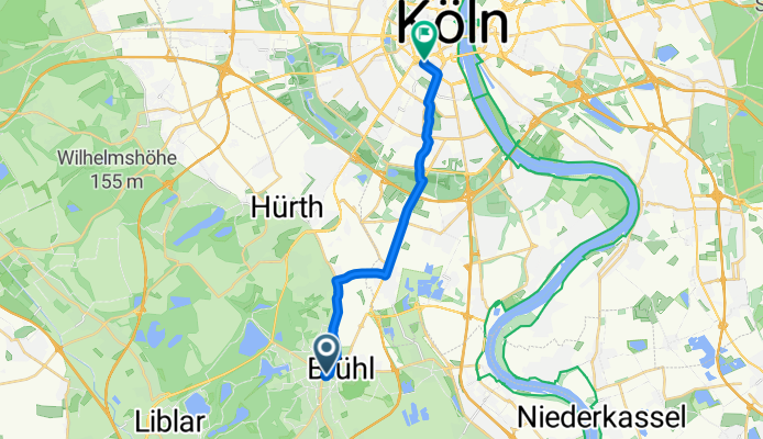 Balthasar-Neumann-Platz, Brühl nach Am Weidenbach, Köln