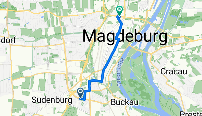 Innsbrucker Straße, Magdeburg nach Universitätsplatz, Magdeburg