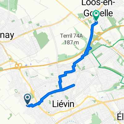 Rue du Maréchal Koenig, Liévin à Rue Anatole France, Loos-en-Gohelle